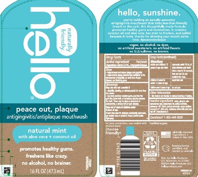 Label (180 Colgate Hello Peace Out Plaque)